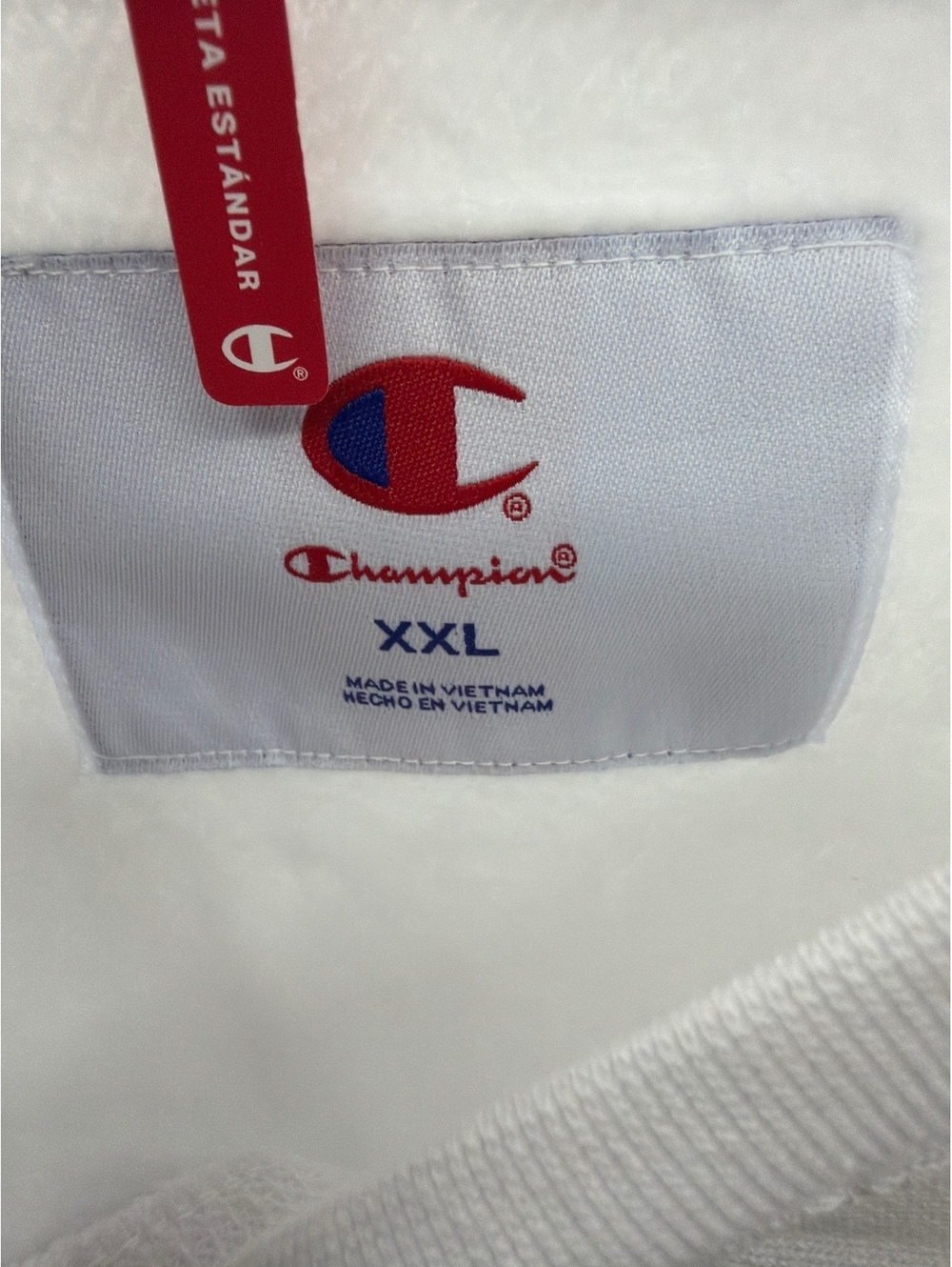 Champion Essential Standard Bright White Crewneck Sweatshirt XXL - Picture 5 of 10